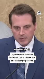 D.C. police officer Daniel Hodges got emotional when speaking about Trump’s  sweeping pardons of the people who assaulted him and other officers at the  Capitol