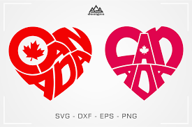 Canada Heart Love Svg Design By Agsdesign Thehungryjpeg Com