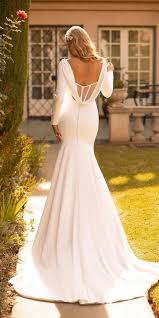 Wedding dress 2021 chiffon off shoulder long sleeve floor length simple beach bridal gown low back cheap women brides elegant. 27 Silk Wedding Dresses For Elegant And Refined Bride Wedding Dresses Guide