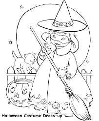 These free halloween coloring pages for kids are so much fun to color this season! Printable Halloween Witch Coloring Pages For Kids Colouring Page B105 Area