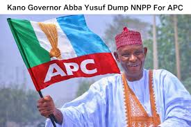 Kano Governor Abba Yusuf To Publicly Dump NNPP For APC in Coming Days Aide Reveals Barring any last-minute change, Kano State Governor Abba Kabir Yusuf is set to dump the New Nigeria