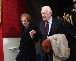 President Jimmy Carter And Wife Rosalynn At Trumos Inauguration Jimmy Carter Jimmy Carters