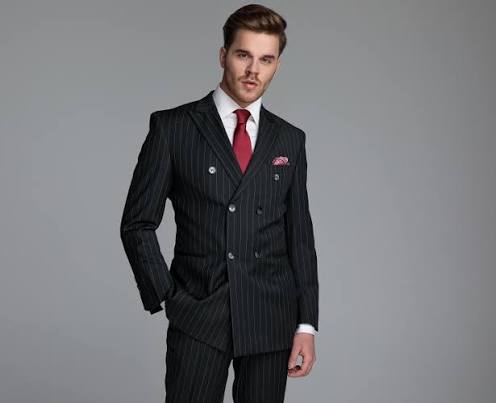 Double-breasted business suit