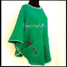 Rengarenkoku Tasarim Anne Cocuk Panco Sweatshirt Kumasindan Hazirlanan Tamamen El Isi Kenarlari Tig Isi Pazen Aplikeli Lutfen Fiy Moda Stilleri Ust Giyim Moda
