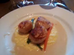 Sea Scallops With Corn Risotto And Ver Blanc Sauce Picture Of Vogue Bistro Surprise Tripadvisor