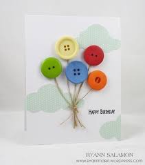 Start creating amazing flair today! Happy Birthday Balloons Button Cards Card Craft Paper Crafts Cards