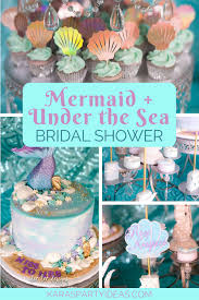 Bridal showers are wonderful photo opps for family and friends who don't often get together. Kara S Party Ideas Mermaid Under The Sea Bridal Shower Kara S Party Ideas