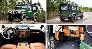 Landrover defender defender 90 land rover defender 110 custom car interior car interior design truck land rover defender cnc manufactured parts, find high quality products for exterior, interior, camping & lifestyle, great. Ls3 Powered Land Rover Defender 90 Is Rough Outside Luxurious Inside Carscoops