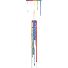 Drip Candle - Multi Colour Drip 2 Candles