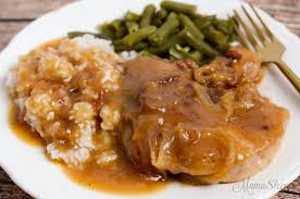 Transfer the pork chops to a plate and pour any pan juices over the top (or reserve for making a pan sauce or gravy). Gluten Free Smothered Pork Chops Dairy Free Mamashire