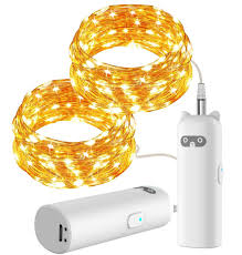 Der discountshop für coole piercings und angesagten schmuck. String Lights Rechargeable 2 Pack Usb Plug Fairy Lights 6 56 Ft 2m 20 Leds Cute Bear