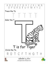 Upper and lower case letters. Letter T Alphabet Worksheets
