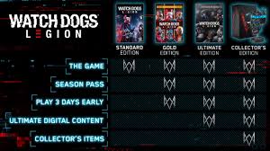 content of watch dogs legion editions ubisoft support