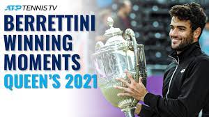 El italiano sigue con su increíble racha en quenns. Matteo Berrettini Championship Point Trophy Lift Speech Queen S 2021 Youtube