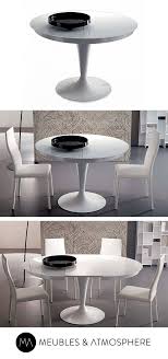 Table Ronde Extensible Eclipse Verre Meubles Et Atmosphere Table Ronde Extensible Mobilier De Salon Decoration Maison