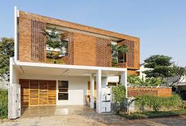 Panjang 23 cm, lebar 11 cm dan tebal 5 cm; Arsitektur Rumah Minimalis Dengan Permainan Batu Bata Super Keren Ala Delution Architect Arsitag