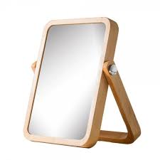 Nusvan vanity mirror with lights lighted makeup mirror with 15 dimmable led bulbs,3 color lighting modes,usb charging port touch control,sturdy metal frame design 24x18 inch,white. Luxury Desktop Makeup Mirror Simple Solid Wood Vanity Mirror Portable Wooden Folding Desktop Mirror Wx8281415 Desktop Makeup Mirror Simple Solid Wood Vanity Mirror Portable Wooden Folding Desktop Mirror Wx8281415 For Sale