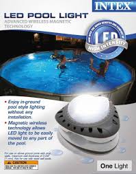 Intex Above Ground Led Magnetic Swimming Pool Light 28687e Swimming Pool Lights Pool Light Backyard Pool Landscaping