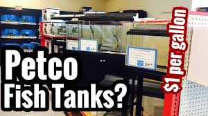 petco fish tank selection prices stands sizes