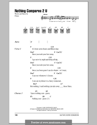 Composed by prince • digital sheet music • 1 score. Nothing Compares 2 U By Prince Sheet Music On Musicaneo