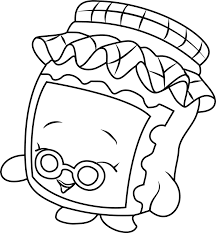 Shopkins was launched in 2014 by moose toys, they are range of tiny and collectable toys. Gran Jam Shopkin Coloring Page Free Printable Coloring Pages For Kids