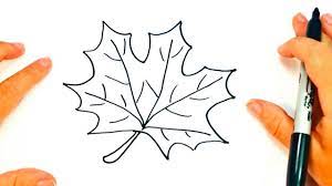 How to draw autumn leaves. How To Draw A Autumn Leaf Autumn Leaf Easy Draw Tutorial Youtube