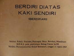 Check spelling or type a new query. Sejarah Aset Yg Berharga Berdiri Di Atas Kaki Sendiri Oleh Presdient Soekarno