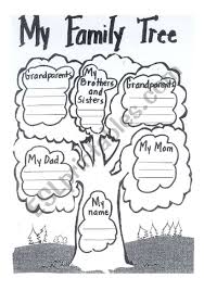 Free download printable outline for family tree. My Family Tree Esl Worksheet By Anniesa