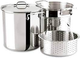 ✅ browse our daily deals for even more savings! Amazon Com All Clad E796s364 Specialty Stainless Steel Dishwasher Safe 12 Quart Multi Cooker Cookware Set 3 Piece With 1 Lid Silver Pans Kitchen Dining