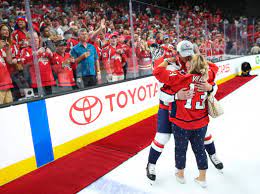 July 11, 2018 was the designated day for capitals' winger, jakub vrana, to have the stanley cup. Washington Capitals Left Wing Jakub Vrana 13 Celebrates With A Loved One After Defeating The Golden Knights In Game 5 To Win The Stanley Cup Final At T Mobile Arena In Las Vegas