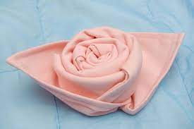 How To Make A Rose Out Of A Cloth Napkin Napkin Folding Napkin Rose Cloth Napkin