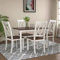 Buy products such as zenvida 5 piece bistro / pub table set with 4 stools at walmart and save. Buy 5 Piece Sets Kitchen Dining Room Sets Online At Overstock Our Best Dining Room Bar Furniture Deals