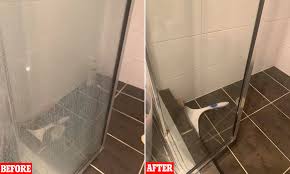A well organised bathroom that weighs on the visual appeal as much as is does on functionality cannot go without at least one bathroom shelf. Mum Reveals How She Transformed Her Dirty Shower Screen Using A 20 Cleaner From Bunnings Warehouse Daily Mail Online