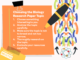 What experiences have helped formulate your ideas or position on a topic? 150 Best Biology Research Paper Topics For 2019 2020