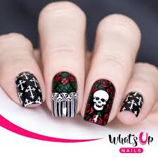 B031 Gothic Affection Halloween Nails Nails Gel Nail Designs