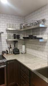 No Visible Screws O R Supports Package Includes Instructions Mounting Hard Floating Shelves Kitchen Floating Shelf Kitchen Stainless Steel Kitchen Shelves