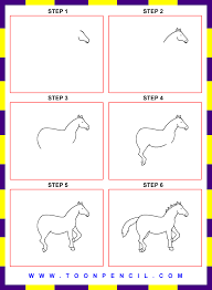 Entdecke aktuelle modetrends im mustang shop. Horse Drawing Step By Step Novocom Top