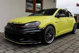 Ambulance Yellow Folierung Vw Golf Mk7 Gti Tuning 23 Folierung Autofolierung Fahrzeugfolierung