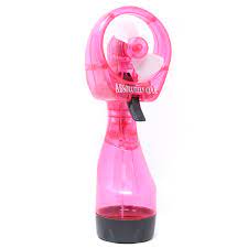 Retailery Portable Battery Operated Water Misting Cooling Fan Spray Bottle Pink Walmart Com Walmart Com