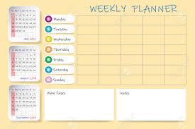 Calendar For Third Quarter Of 2019 Year With Weekly Planner Chart