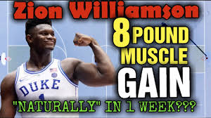 Zion williamson tested his knee on wednesday in his n.b.a. Zion Williamson Did He Put On 8 Pounds Of Muscle In A Week Is This Possible And Is He Natural Youtube