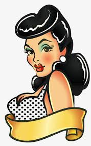Can be worn with or without a wig cap for the fullest look, shake and fluff into style before wearing. Black Hair Bettie Bang Paige Style Rockabilly Greaser Pin Up Tattoo Png Free Transparent Png Download Pngkey