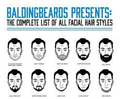Simple and easy to care list of facial hair styles. 68 Facial Hair Styles For Men Infographic