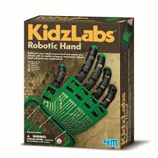 Ensambla un robot detector de metales. 4m Kidzlabs Robotic Hand Johnco