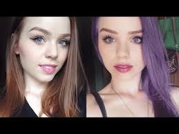 The darker tones of the purple will make the brightness of the yellow pop, while the yellow makes the purple look deeper and richer by comparison. Natural Red Or Ginger Hair To Lilac Purple Youtube