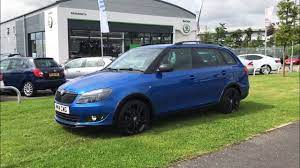 The skoda fabia monte carlo lands with a $23,490 list price, with the wagon carrying a $1,150 premium. Skoda Fabia Monte Carlo Estate In Race Blue 2014 14 Reg Hd Youtube