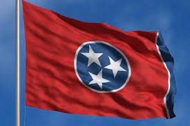 The flag of the state of tennessee consists of an emblem on a field of red, with a strip of blue on the fly. State Flag Tennessee Secretary Of State