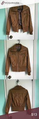 Brown Faux Leather Jacket Brown Faux Leather Jacket Clothes Design Fashion Design