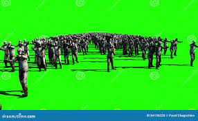 A Large Crowd of Zombies. Apocalypse, Halloween Concept. 4K Green Screen  Animation. Stock Footage - Video of holiday, evil: 84136228