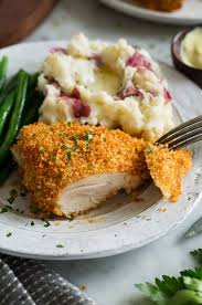 This chicken thigh recipe only has a handful of ingredients, cooks in one skillet, and tastes amazing! Oven Fried Chicken Recipe Super Crispy So Easy Cooking Classy